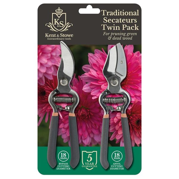 KS Traditional Secateurs TwinPack