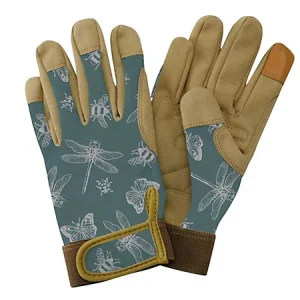 KS Comfort Gloves Flutter Bugs Teal Med