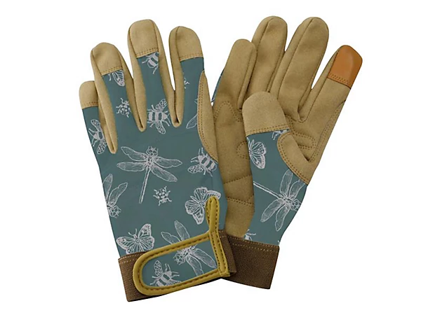 KS Comfort Gloves Flutter Bugs Teal Med