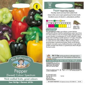 UK/FO-PEPPER (Sweet) Colour Spectrum