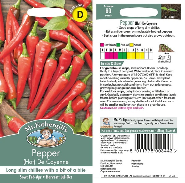 UK/FO-PEPPER (Hot) De Cayenne