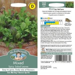 UK/FO-MAT SALAD LEAVES Spicy Mix